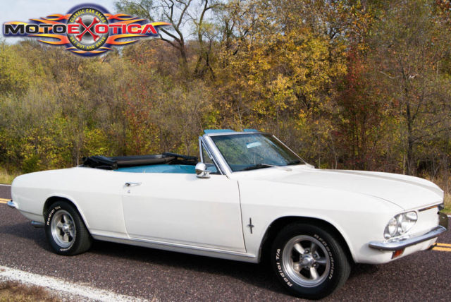 1967 White Chevrolet Corvair Convertible