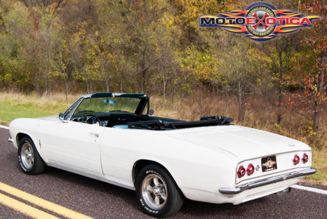 1967 White Chevrolet Corvair Convertible
