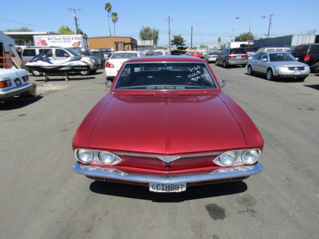 1967 Red Chevrolet Corvair Coupe