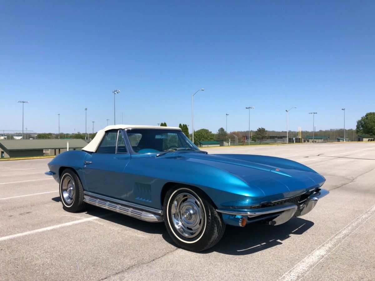 1967 Blue Chevrolet Corvette Convertible