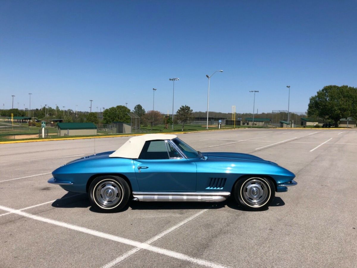 1967 Blue Chevrolet Corvette Convertible