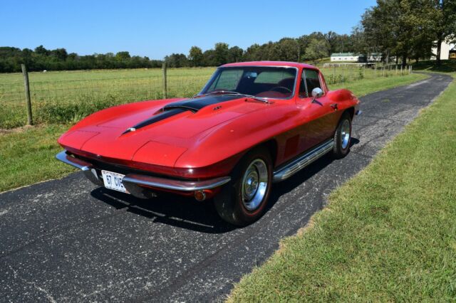 1967 Red Chevrolet Corvette Coupe