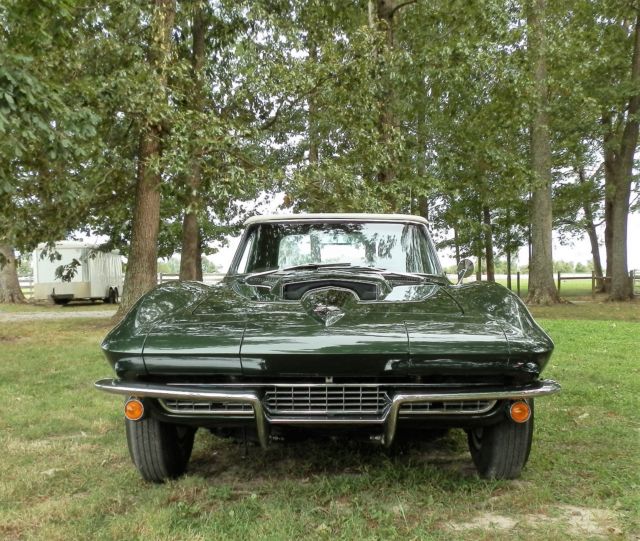 1967 Green Chevrolet Corvette Convertible