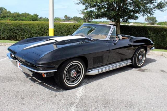 1967 Black Chevrolet Corvette Convertible
