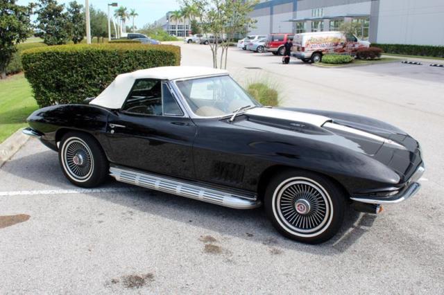 1967 Black Chevrolet Corvette Convertible