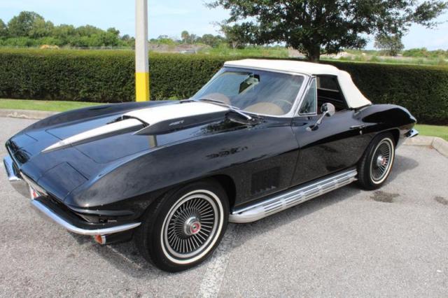 1967 Black Chevrolet Corvette Convertible