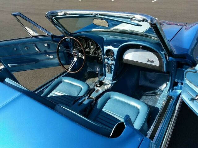 1967 Blue Chevrolet Corvette Convertible