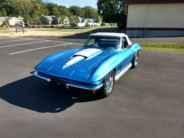 1967 Blue Chevrolet Corvette Convertible