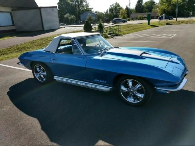 1967 Blue Chevrolet Corvette Convertible