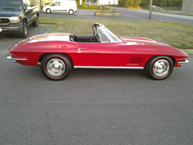 1967 Red Chevrolet Corvette Convertible