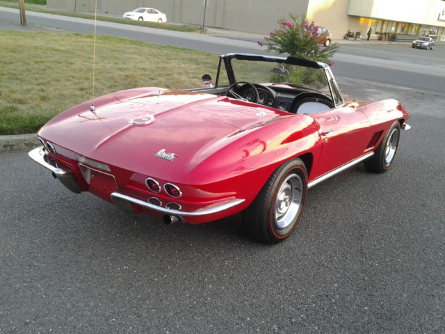 1967 Red Chevrolet Corvette Convertible