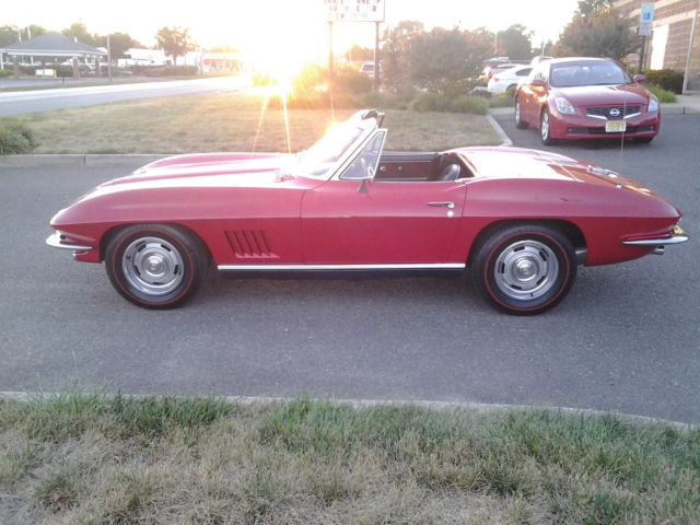 1967 Red Chevrolet Corvette Convertible