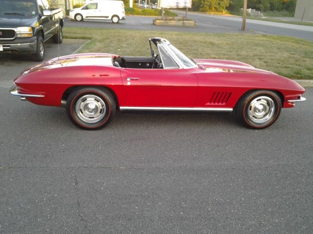 1967 Red Chevrolet Corvette Convertible