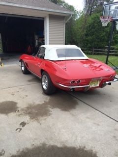1967 Red Chevrolet Corvette Convertible