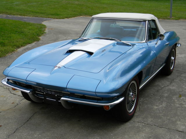 1967 Marina Blue Chevrolet Corvette Convertible