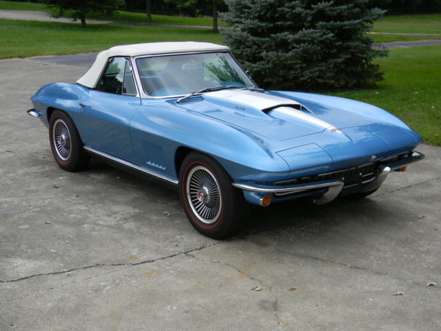 1967 Marina Blue Chevrolet Corvette Convertible
