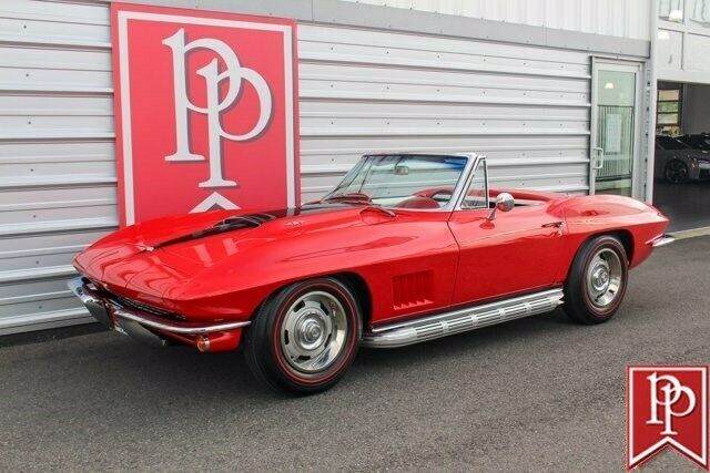 1967 Red Chevrolet Corvette Convertible