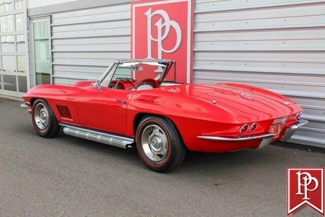 1967 Red Chevrolet Corvette Convertible
