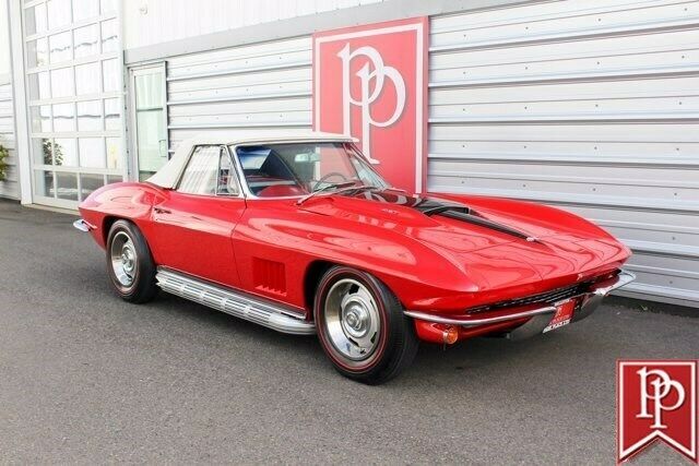 1967 Red Chevrolet Corvette Convertible