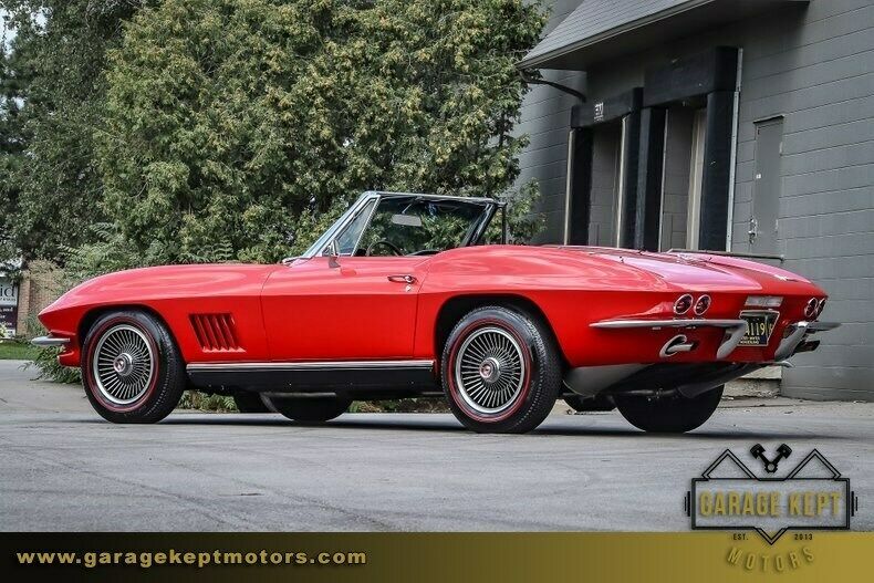 1967 Red Chevrolet Corvette Convertible