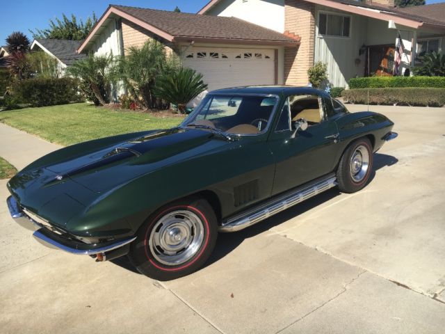 1967 Green Chevrolet Corvette Coupe