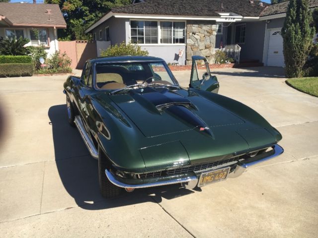 1967 Green Chevrolet Corvette Coupe