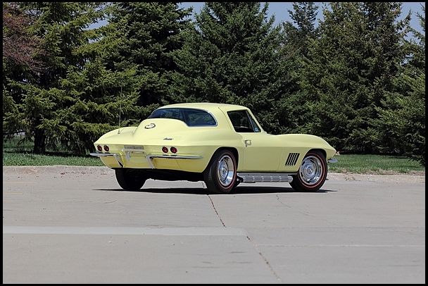 1967 Yellow Chevrolet Corvette Coupe