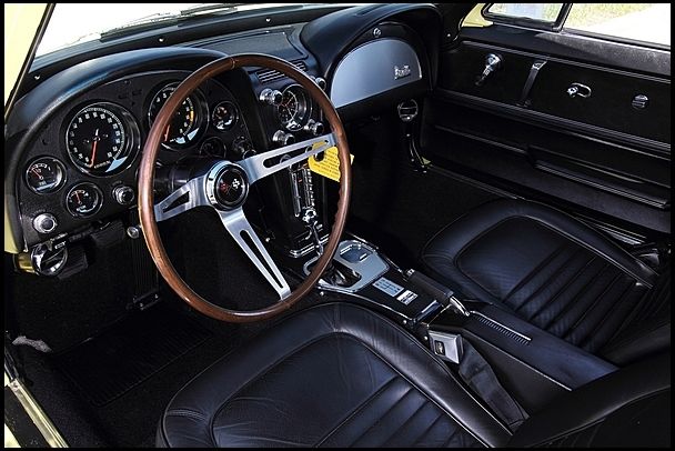 1967 Yellow Chevrolet Corvette Coupe