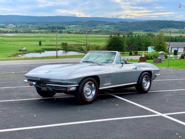 1967 Silver Chevrolet Corvette Convertible