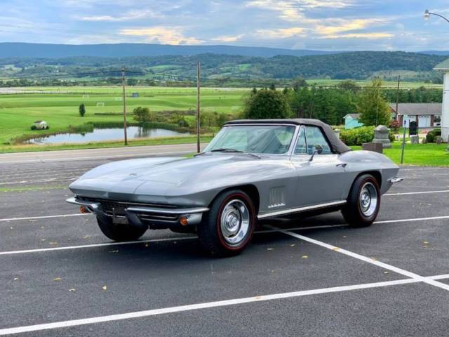 1967 Silver Chevrolet Corvette Convertible
