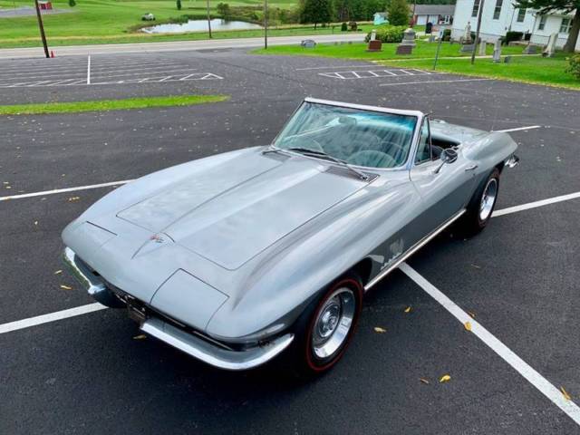 1967 Silver Chevrolet Corvette Convertible