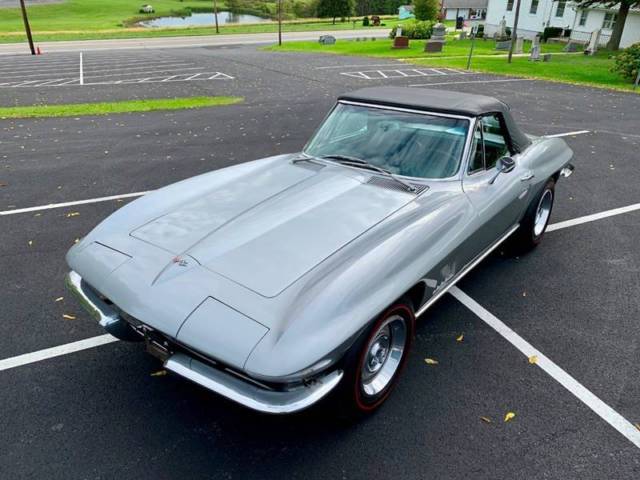 1967 Silver Chevrolet Corvette Convertible