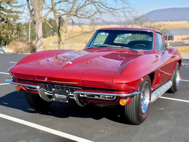 1967 Maroon Chevrolet Corvette Coupe