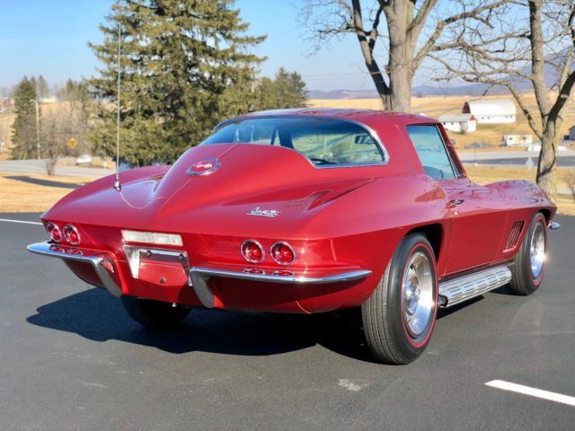 1967 Maroon Chevrolet Corvette Coupe