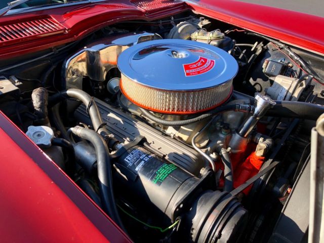 1967 Maroon Chevrolet Corvette Coupe
