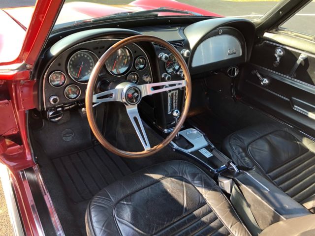 1967 Maroon Chevrolet Corvette Coupe