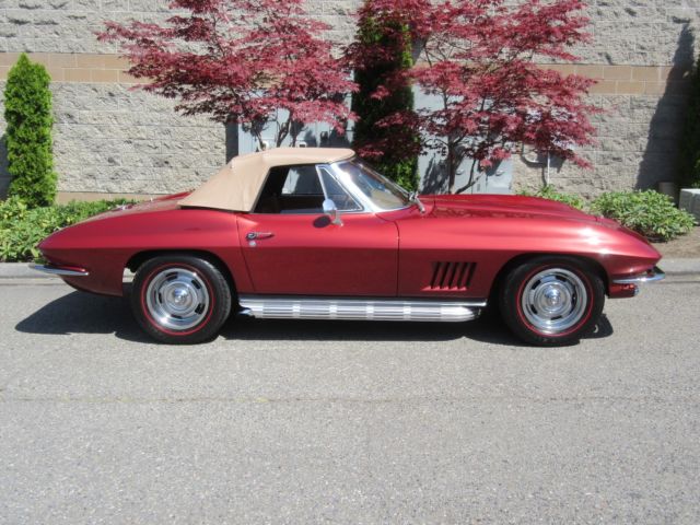 1967 Marlboro Maroon Chevrolet Corvette Convertible