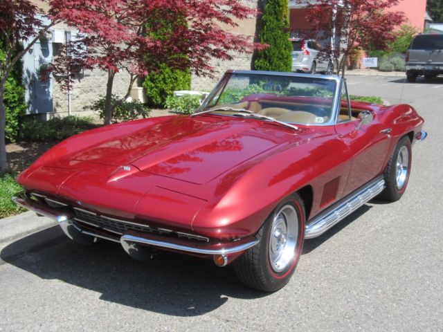 1967 Marlboro Maroon Chevrolet Corvette Convertible