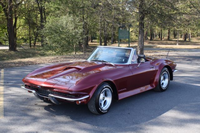1967 Yellow Chevrolet Corvette Convertible