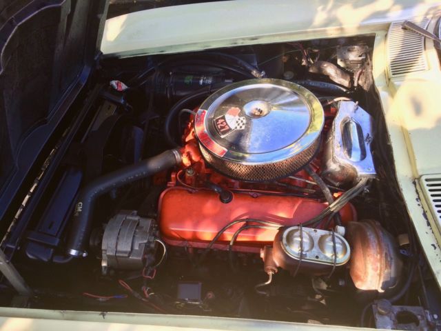 1967 Yellow Chevrolet Corvette Convertible
