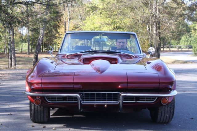 1967 Yellow Chevrolet Corvette Convertible