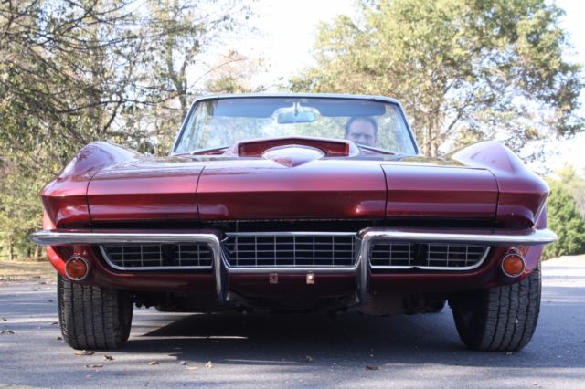 1967 Yellow Chevrolet Corvette Convertible
