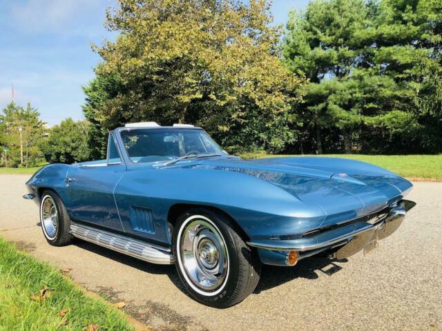1967 Blue Chevrolet Corvette Convertible