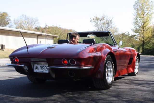 1967 Yellow Chevrolet Corvette Convertible