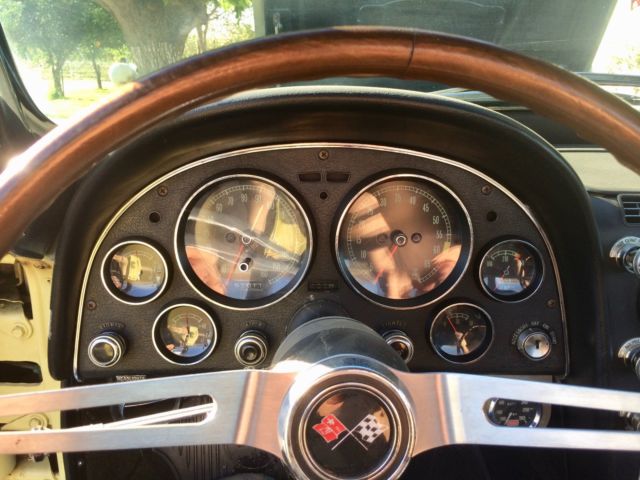 1967 Yellow Chevrolet Corvette Convertible