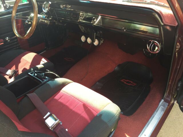 1967 Burgundy Chevrolet El Camino Crew Cab Pickup