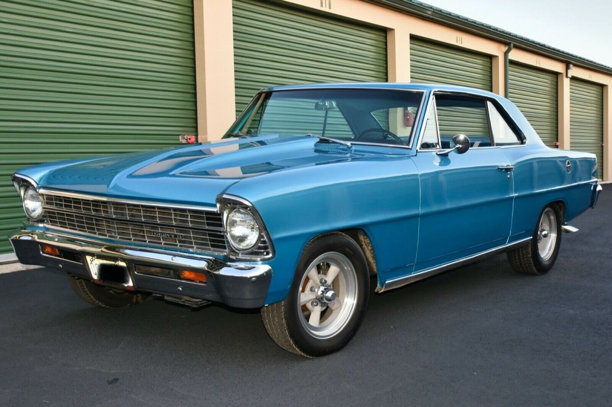 1967 Blue Chevrolet Nova Coupe