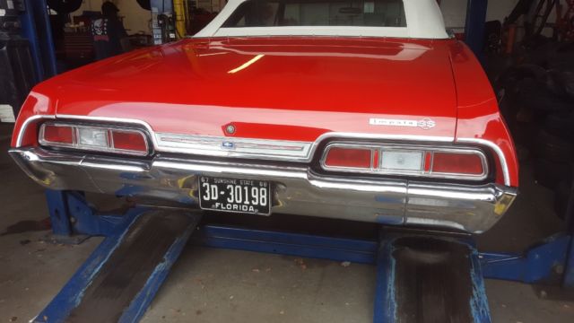1967 Red Chevrolet Impala Convertible