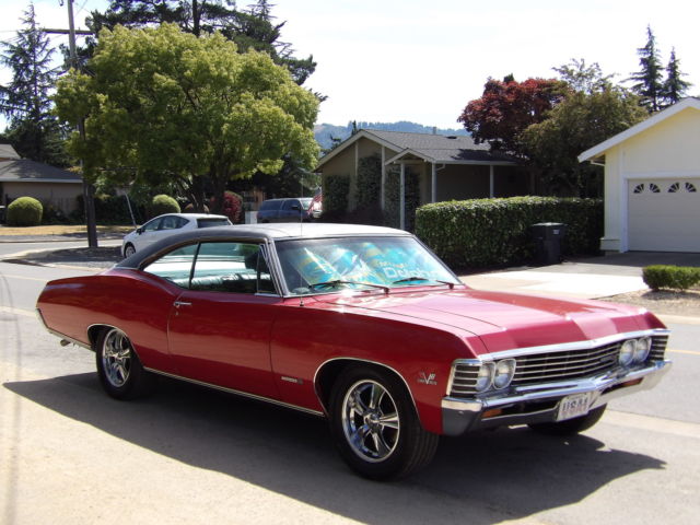 1967 Red Chevrolet Impala Sport Coupe