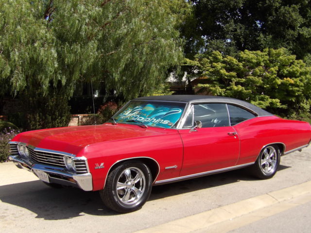 1967 Red Chevrolet Impala Sport Coupe